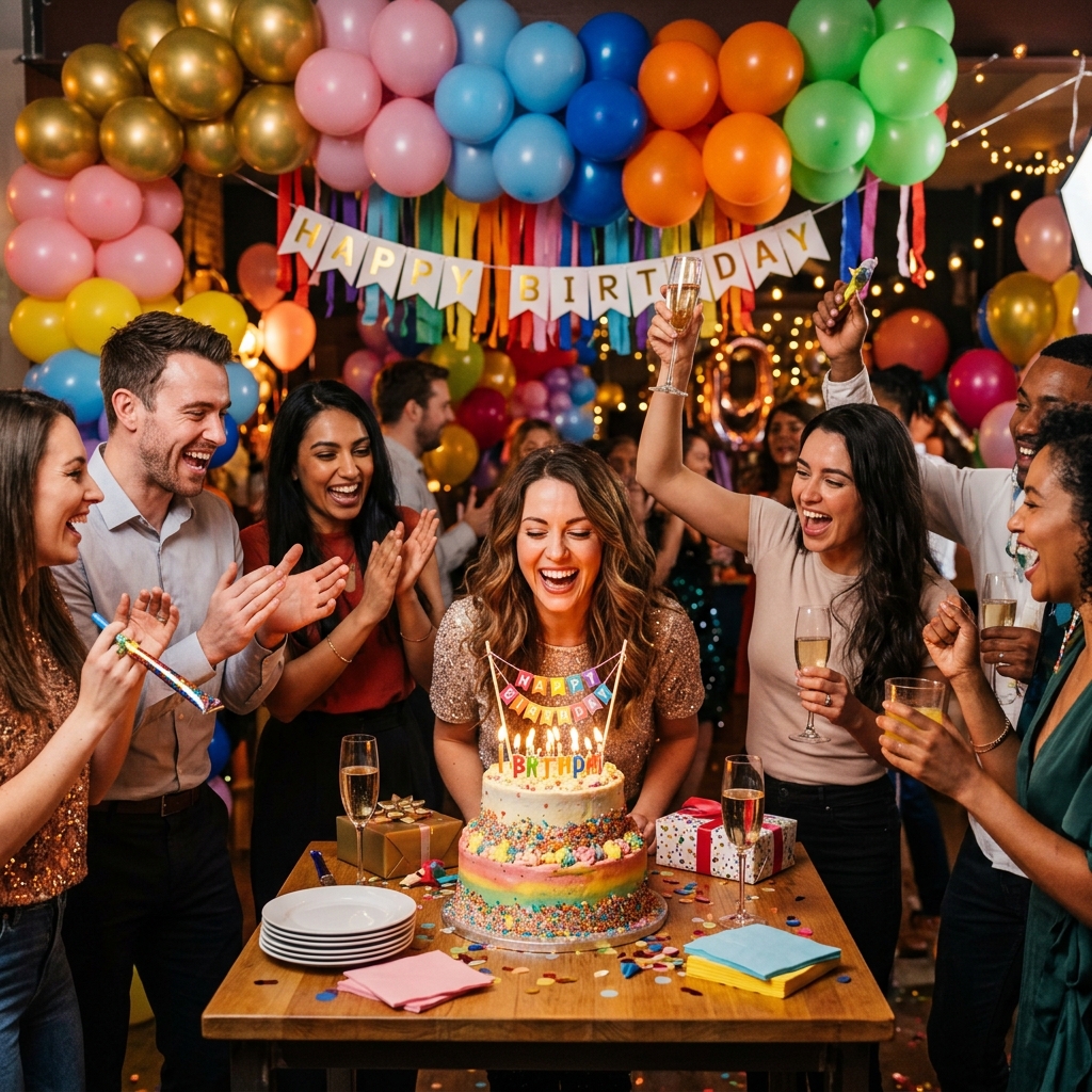 Birthday Party Photography – Cake and Celebration